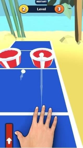 乒乓球弹入水杯截图(2)