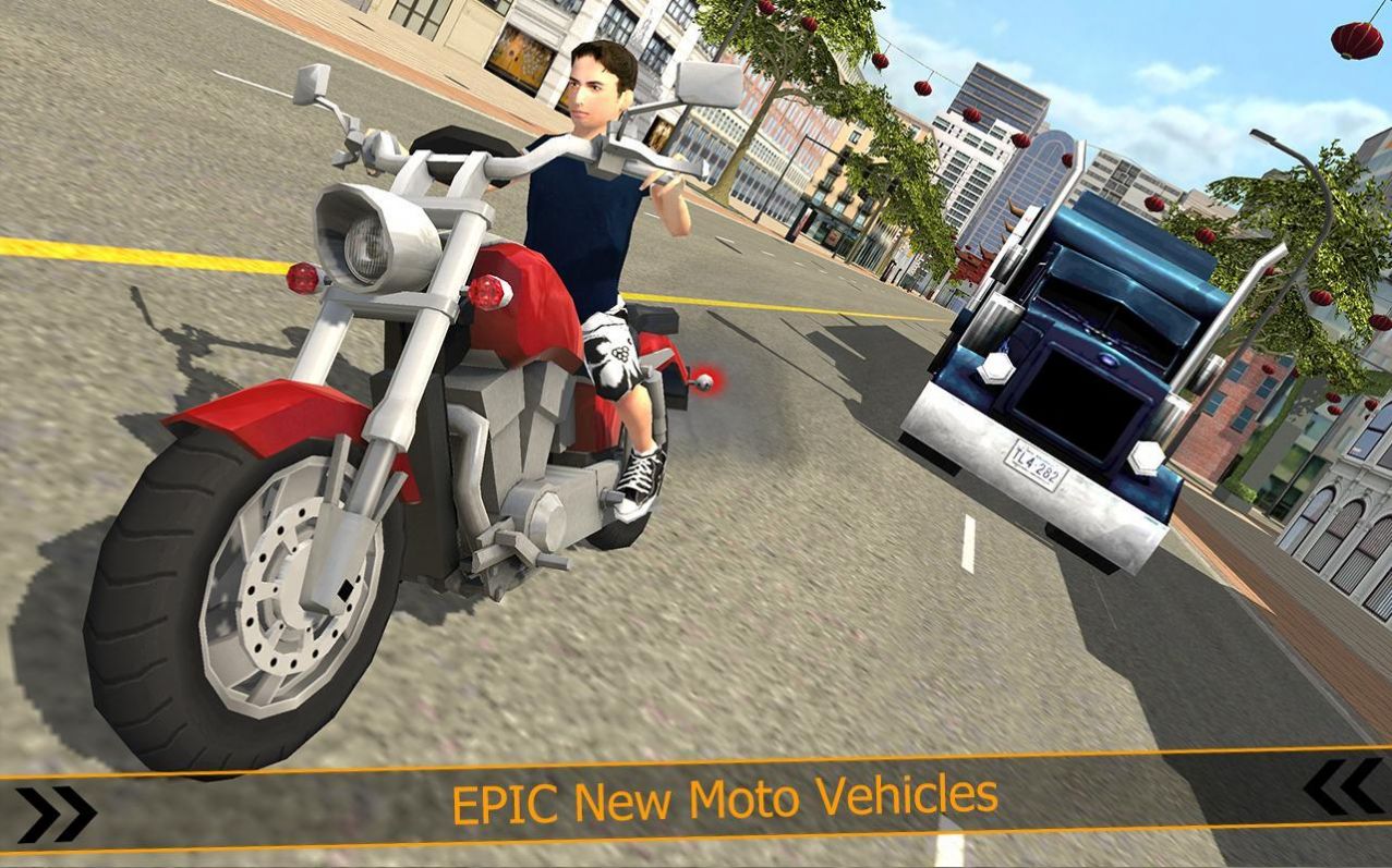 城市摩托驾驶模拟器截图(1)