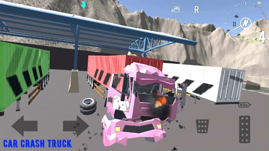 汽车碰撞卡车截图(1)