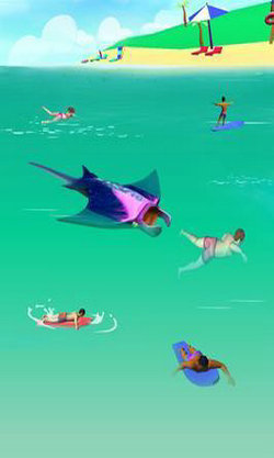 恐怖鲨鱼袭击3D截图(1)