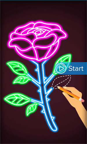 glow draw flower截图(2)