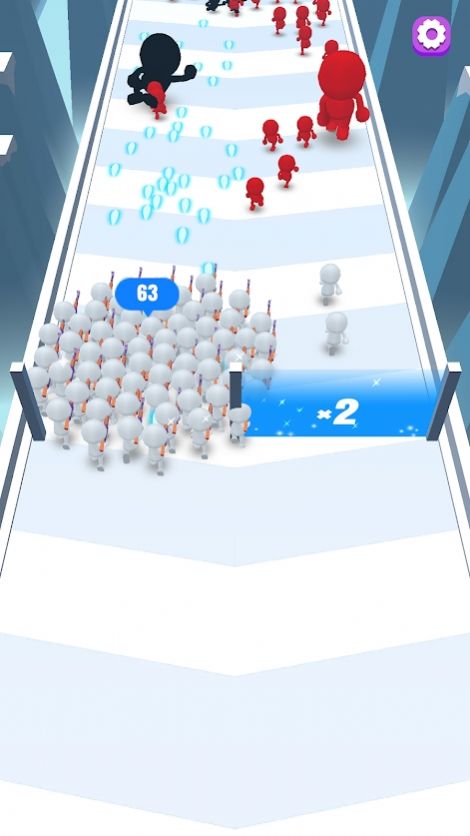人群竞赛奔跑与枪战3D截图(1)