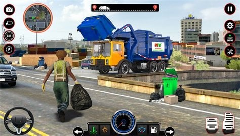 欧洲垃圾车模拟器截图(1)