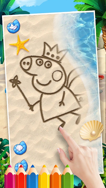小猪爱画画沙滩版截图(2)