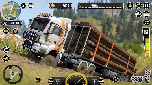 货运泥卡车模拟器截图(1)