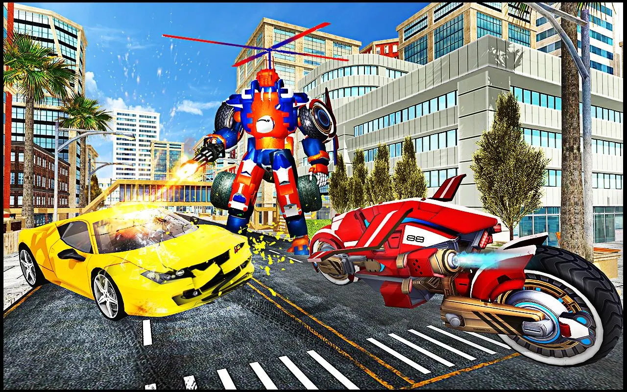 超级车变形机器人英雄截图(1)