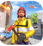 模拟紧急救援消防车