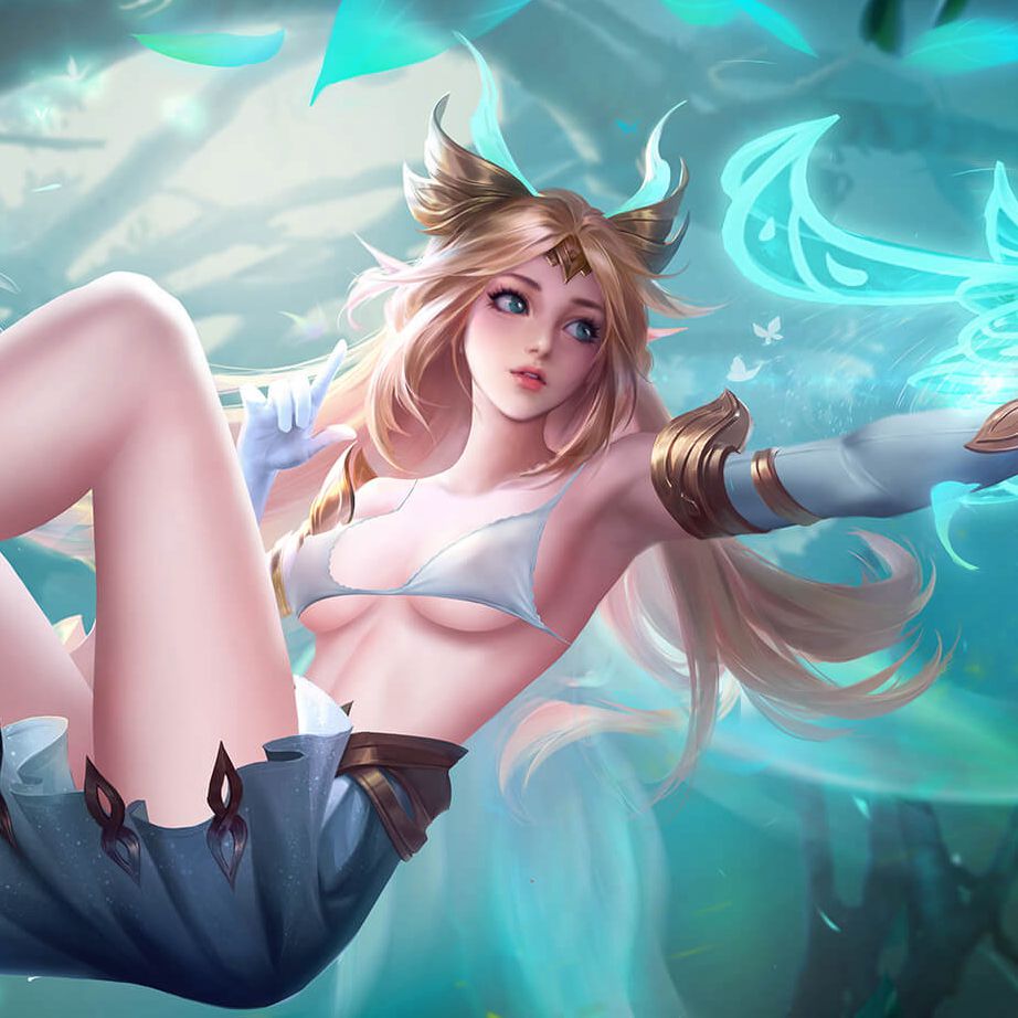 王者荣耀艾琳流口水图