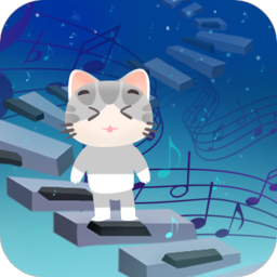 猫咪钢琴方块