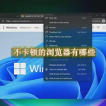 不卡顿的浏览器有哪些