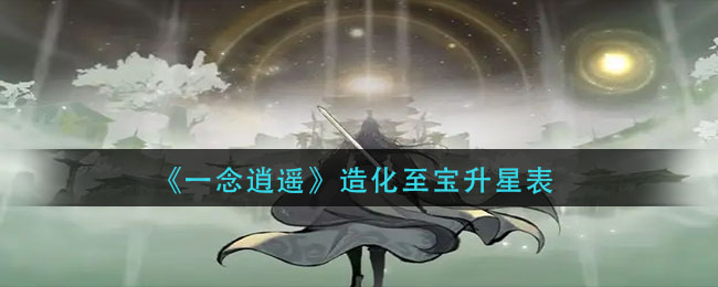 《一念逍遥》如何提升造化至宝的星级