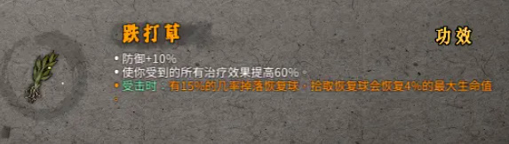 《暖雪》跌打草怎么搭配