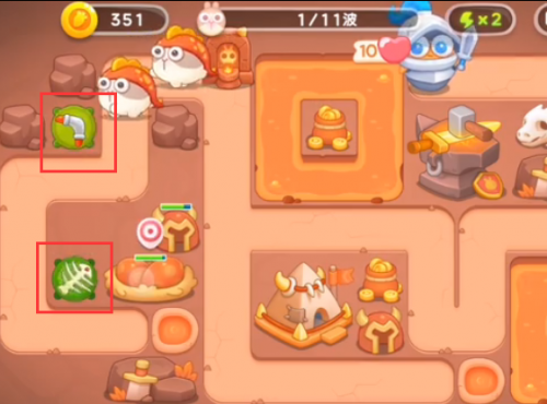 《保卫萝卜4》饿龙传说40关完美满星通关教程