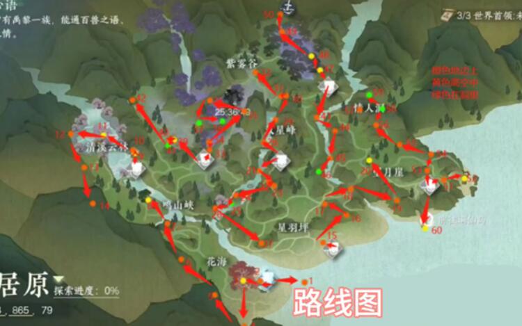《逆水寒》手游仙居原风物位置一览