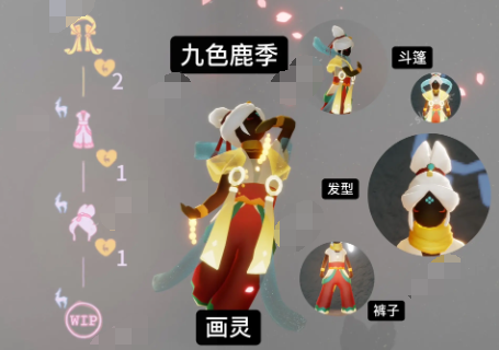 《光遇》九色鹿季物品兑换图