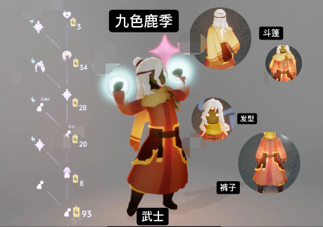 《光遇》九色鹿季物品兑换图
